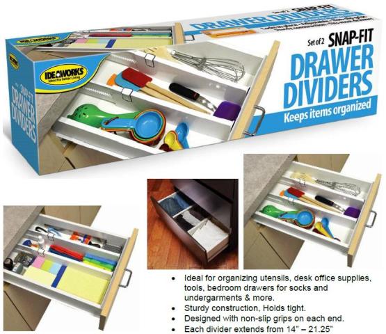 ابزار تقسیم کشو Drawer Dividers